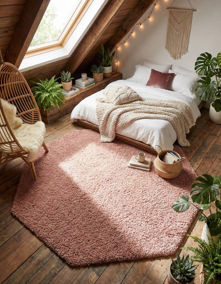 Detail image of 7' 10 x 7' 10 Everyday Shag Octagon Rug