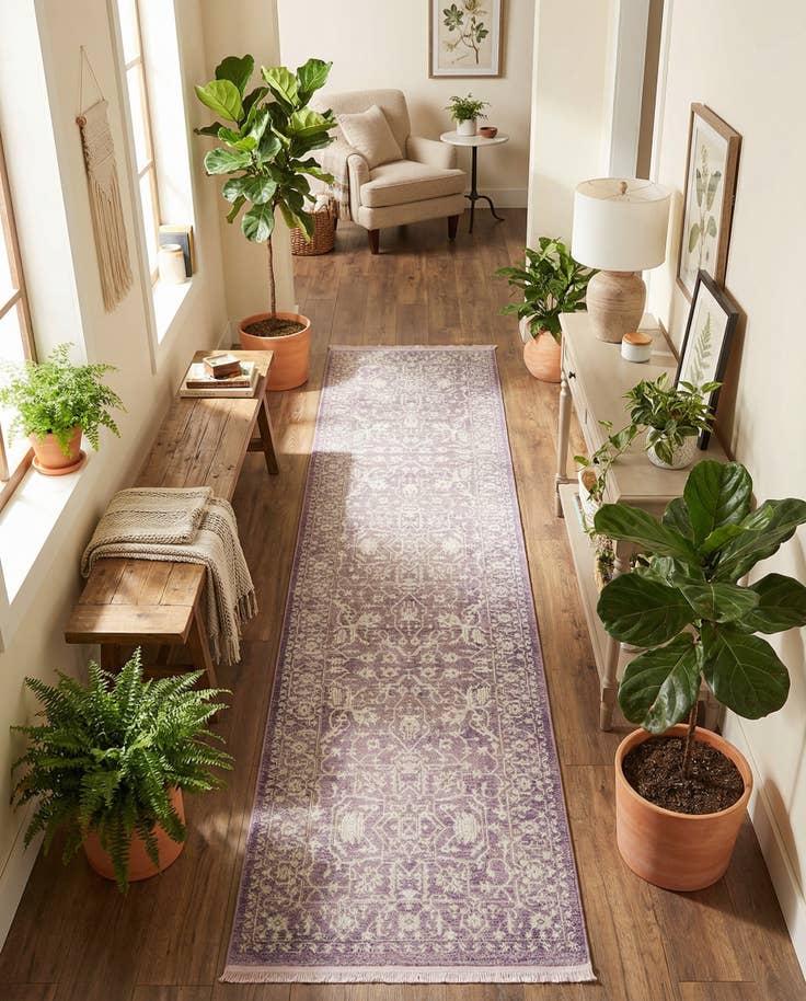 Detail image of 2' 7 x 10' Modern Classical Runner Rug