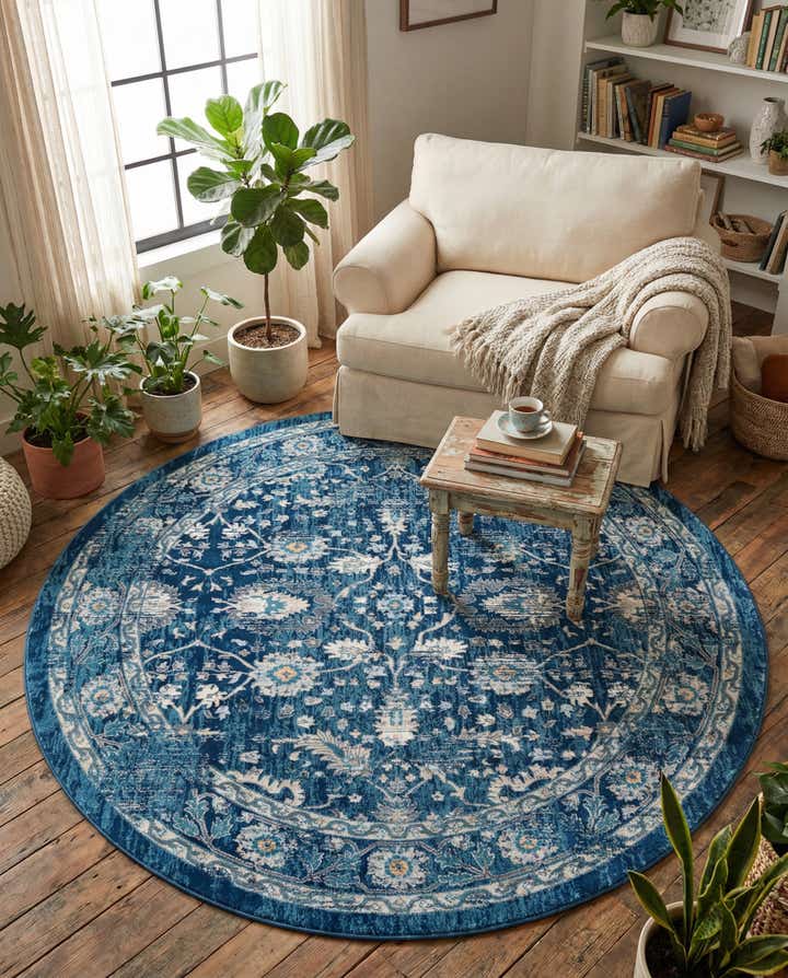 7' 10 x 7' 10 Dahlia Round Rug