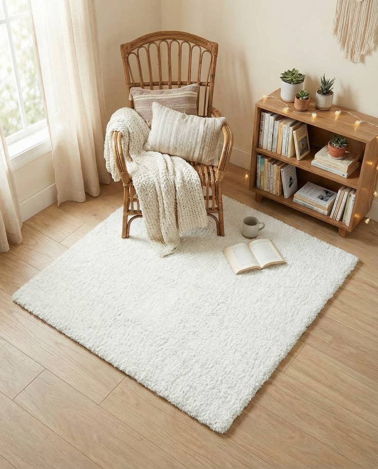 Detail image of 3' x 3' Zermatt Shag Square Rug