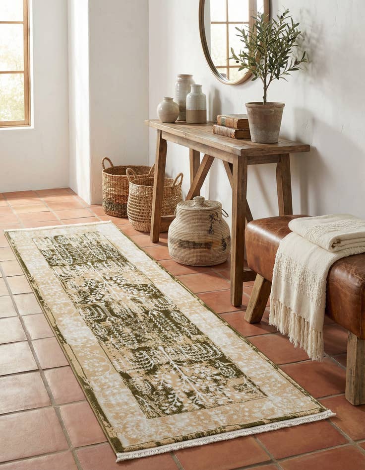 Detail image of 2' x 6' Nain Design Runner Rug