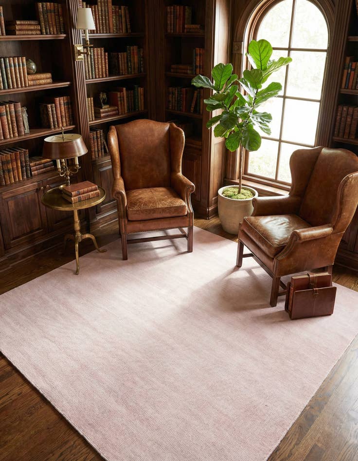 Detail image of 7' 10 x 7' 10 Hand Woven Jill Zarin English Manor Farmhouse Wool Square Rug