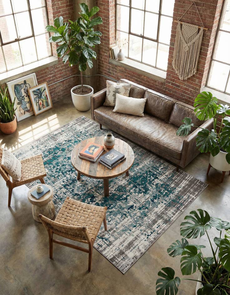 Detail image of 5' 3 x 8' Aarhus Rug