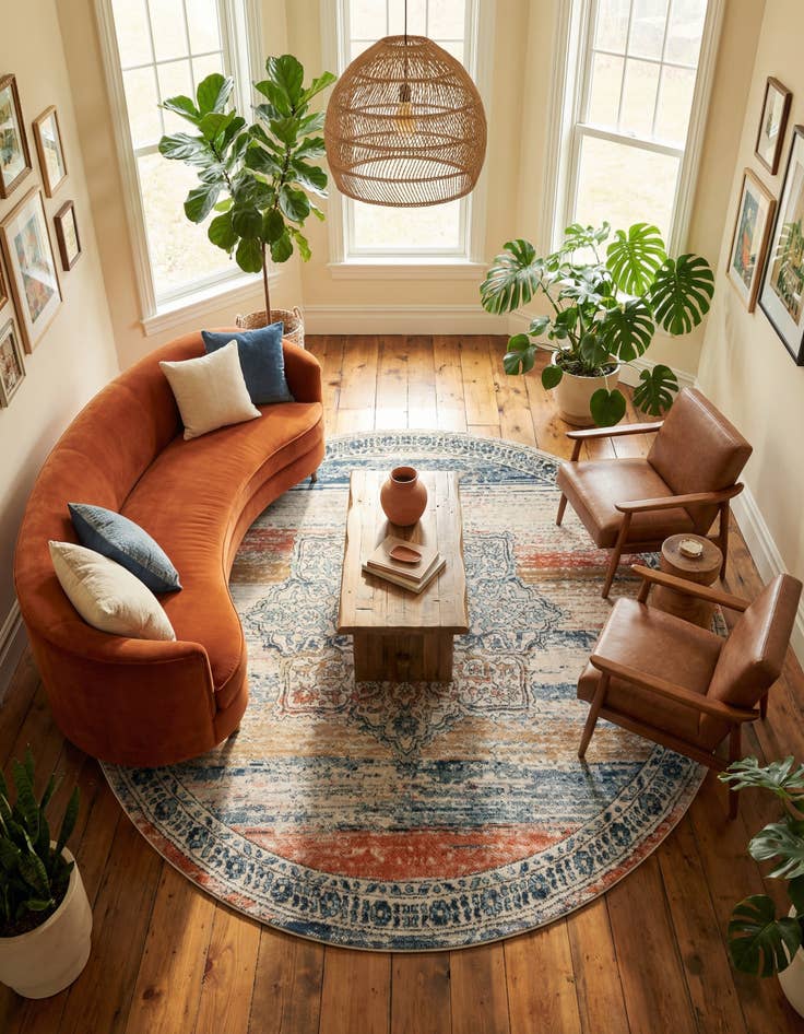 Detail image of 8' x 8' Nyla Round Rug