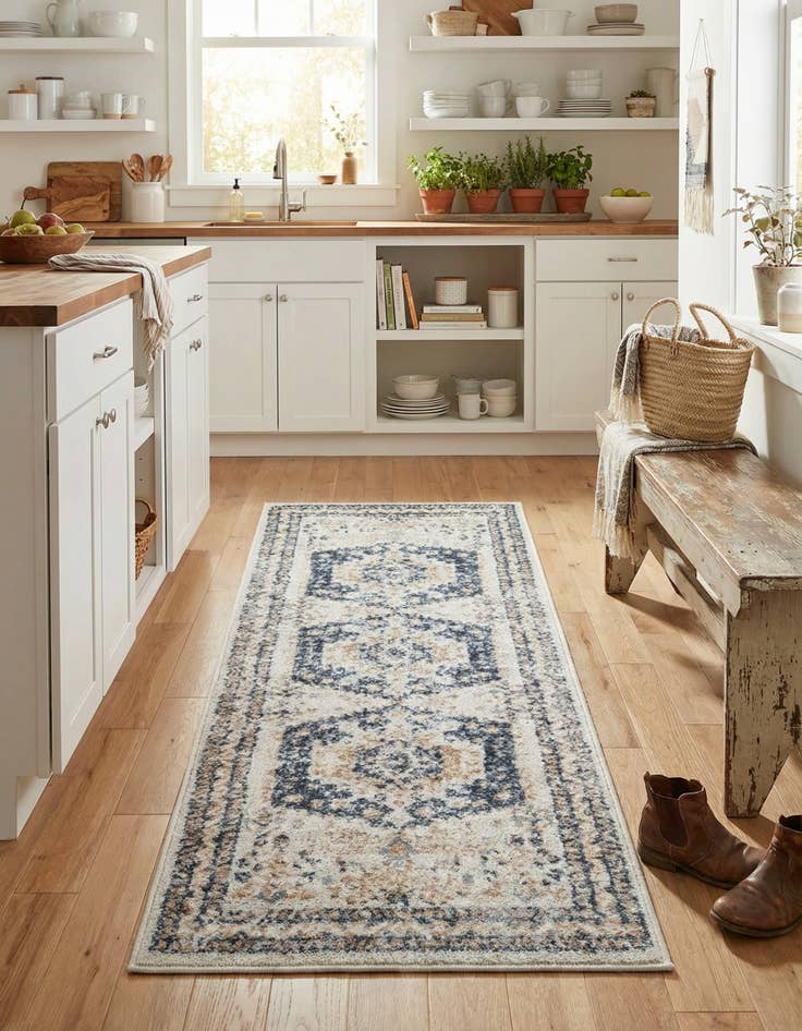 Detail image of  2' x 5' 3 Oxford Runner Rug