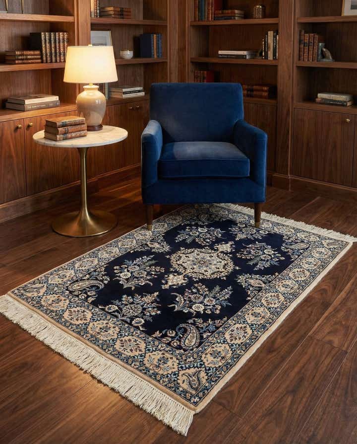 3' 2 x 4' 2 Hand Knotted Nain Rug