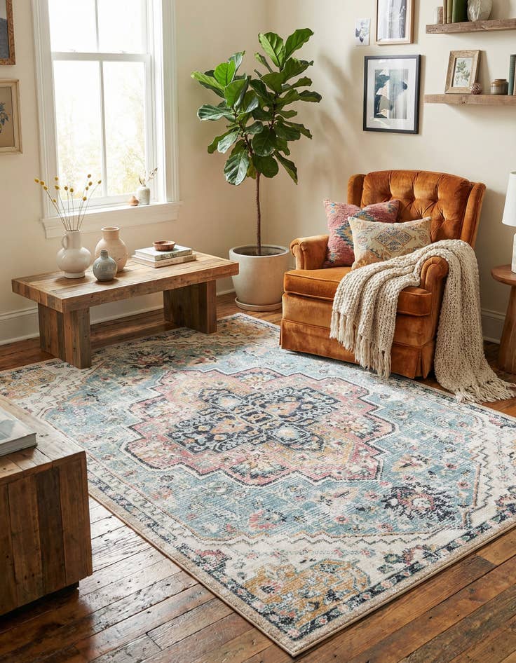 Detail image of 6' 7 x 9' Medina Rug