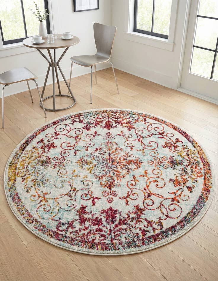 Detail image of 5' 3 x 5' 3 Madeline Round Rug
