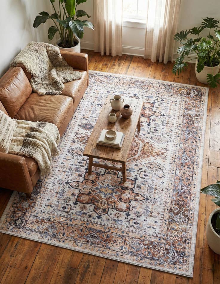 Detail image of 7' 1 x 10' Washable Yara Rug