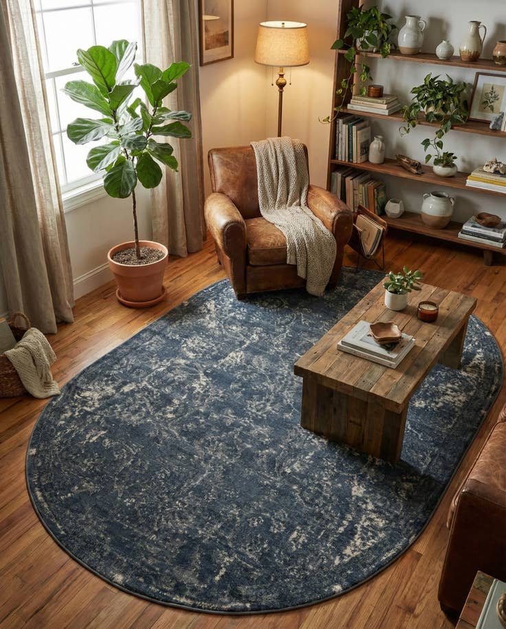 Detail image of 6' 1 x 9' Oregon Oval Rug