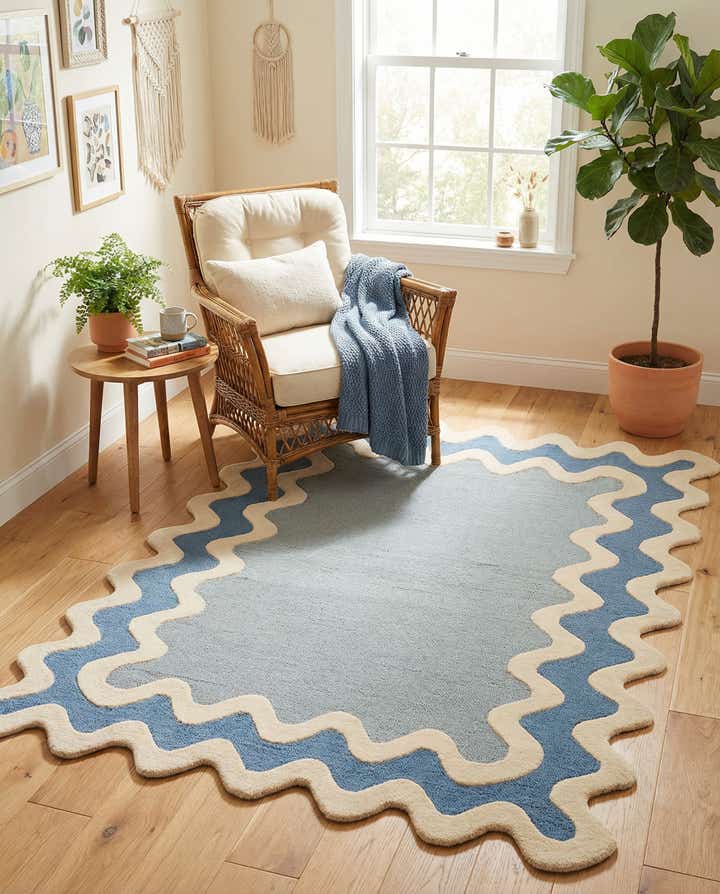 4' 1 x 6' 1 Happy Rugs Wiggles Wool