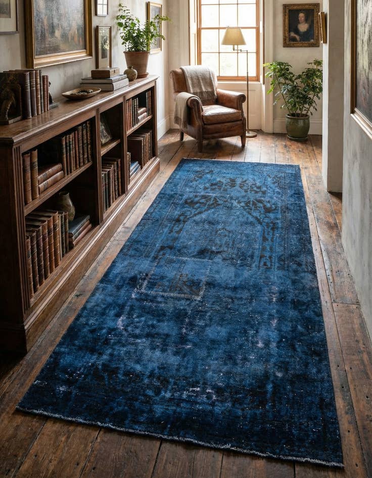 Detail image of 4' 9 x 10' 4 Hand Knotted Ultra Vintage Persian Wool Runner Rug