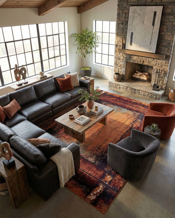 Detail image of 9' x 12' 2 Washable Casablanca Rug
