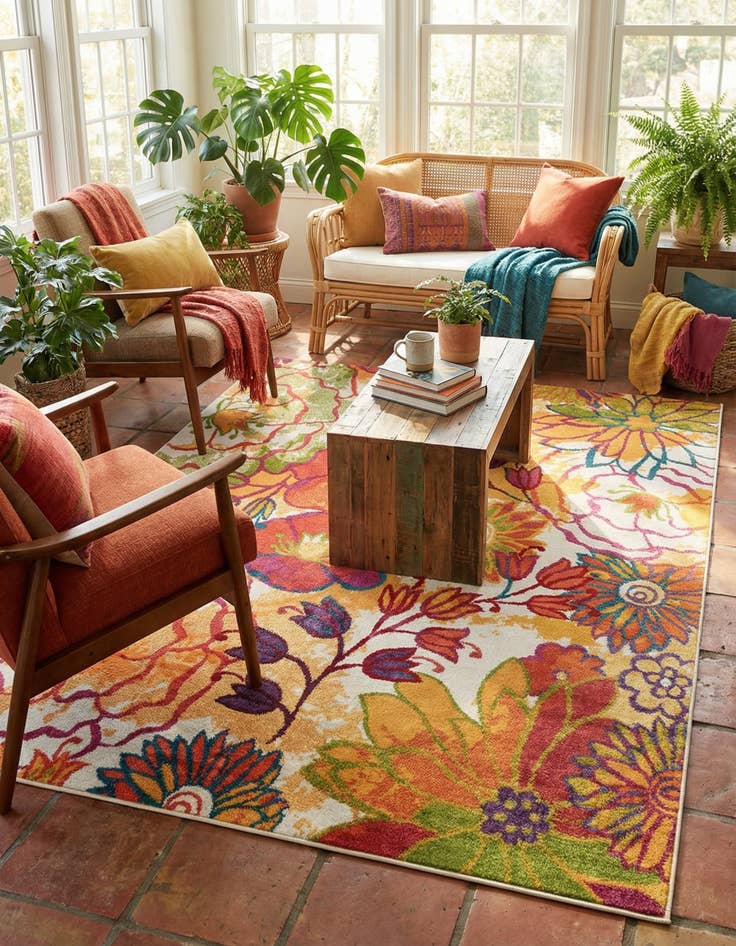 Detail image of 7' 10 x 11' Florence Rug