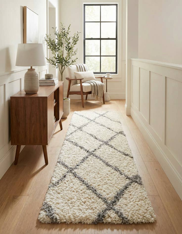 Detail image of 2' 7 x 10' Infinity Shag Runner Rug