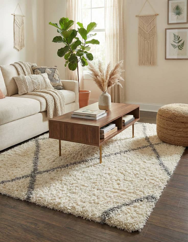 Detail image of 5' x 8' Infinity Shag Rug