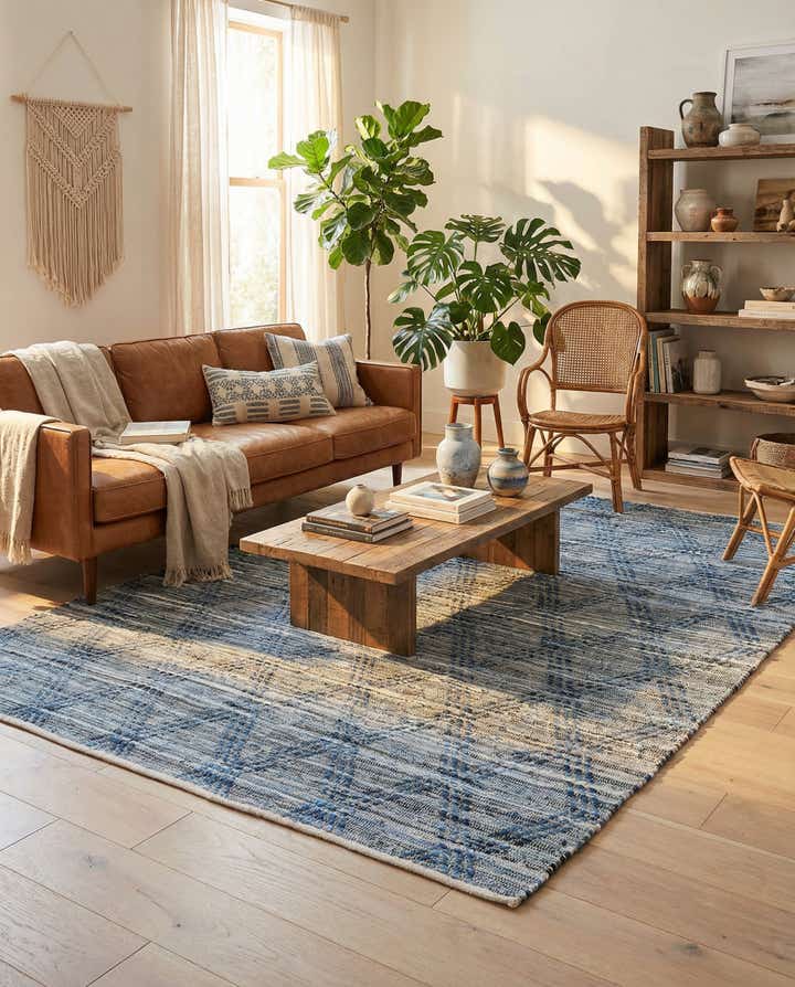 8' x 10' Hand Woven Chindi Cotton Rug