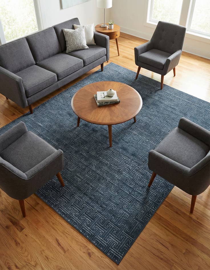 Detail image of Jill Zarin 7' 10 x 7' 10 Uptown Park Avenue Square Rug