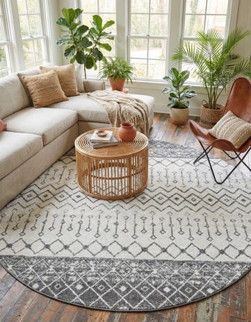 10' x 10' Moroccan Trellis Round Rug