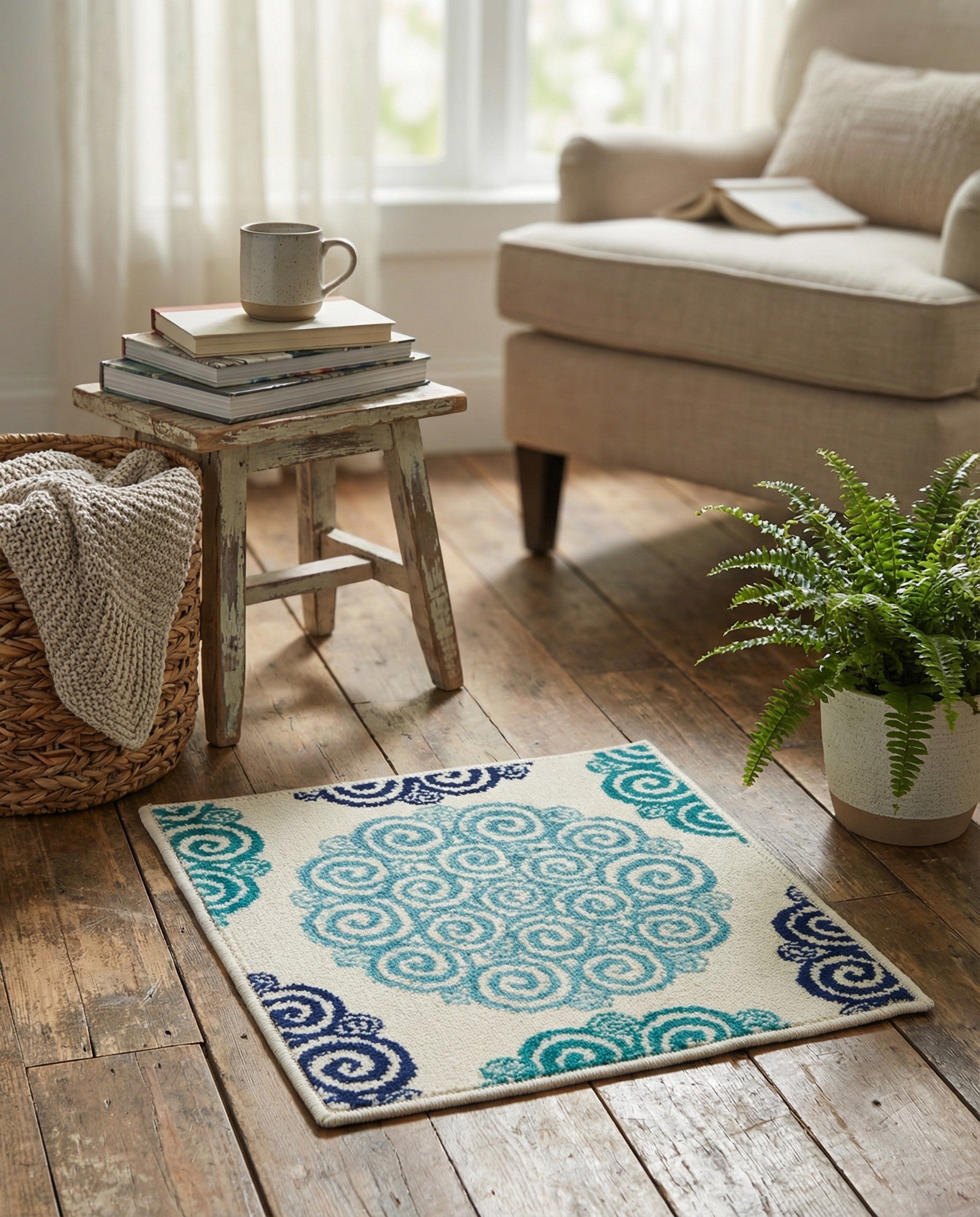 Jane Seymour 1' 8 x 1' 8 Open Hearts Sample Rug