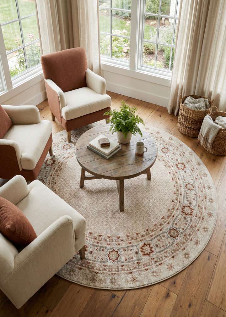 7' 10 x 7' 10 Charlotte Round Rug