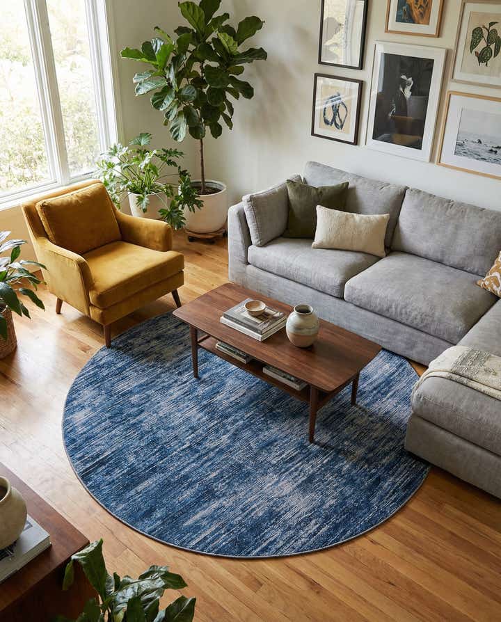 230cm x 230cm Asha Tapis Rond