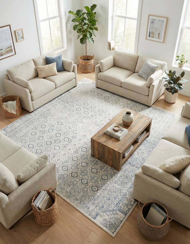 Detail image of 10' 2 x 10' 2 Newport Square Rug