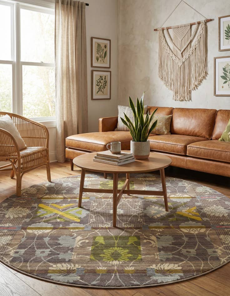 Detail image of 6' x 6' Alexis Round Rug