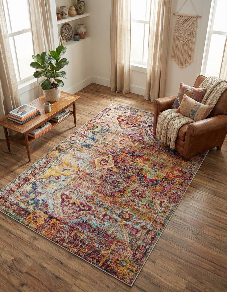 Detail image of 5' x 8' Washable El Paso Rug