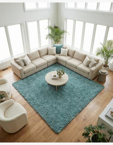 8' x 8' Infinity Shag Square Rug