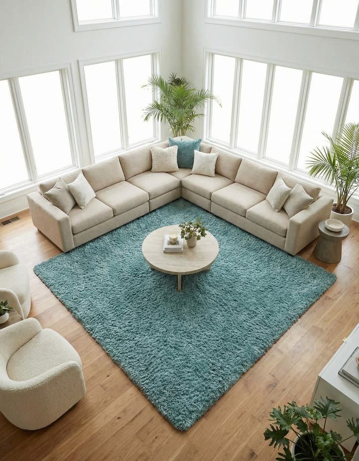 8' x 8' Infinity Shag Square Rug