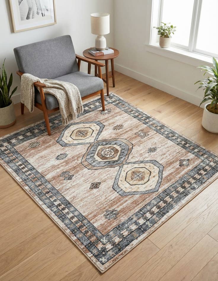 Detail image of 5' 3 x 5' 3 Medina Square Rug