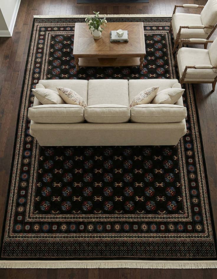 Detail image of 9' x 12' Bokhara Rug