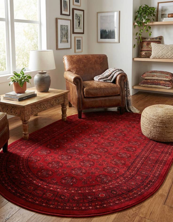 Detail image of 4' 1 x 6' 1 Bokhara Oval Rug