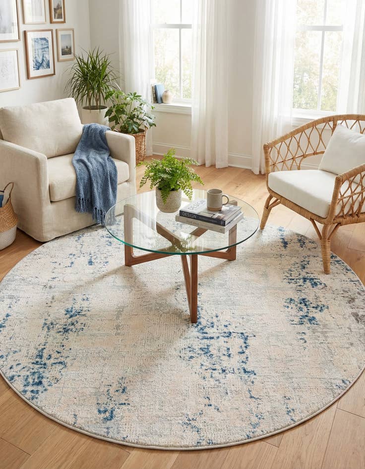 Detail image of 5' 3 x 5' 3 Caspian Round Rug