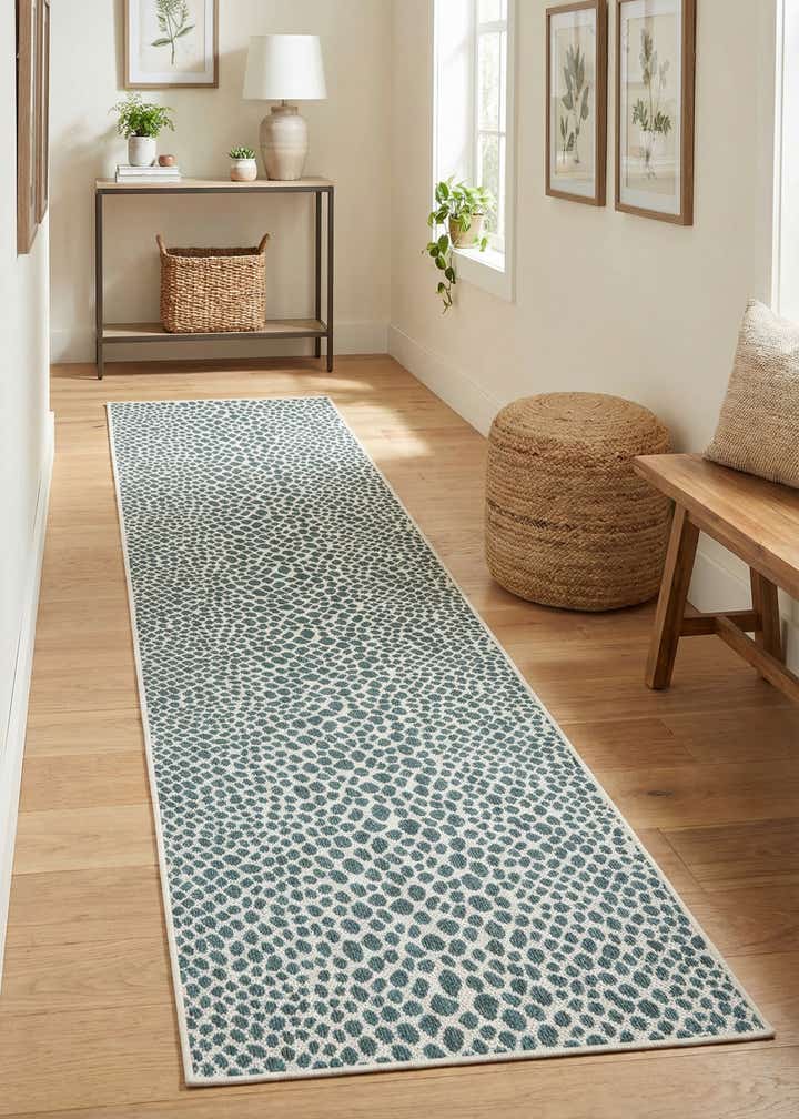 2' 7 x 12' Easy-Clean Jill Zarin Indoor / Outdoor Runner Rug