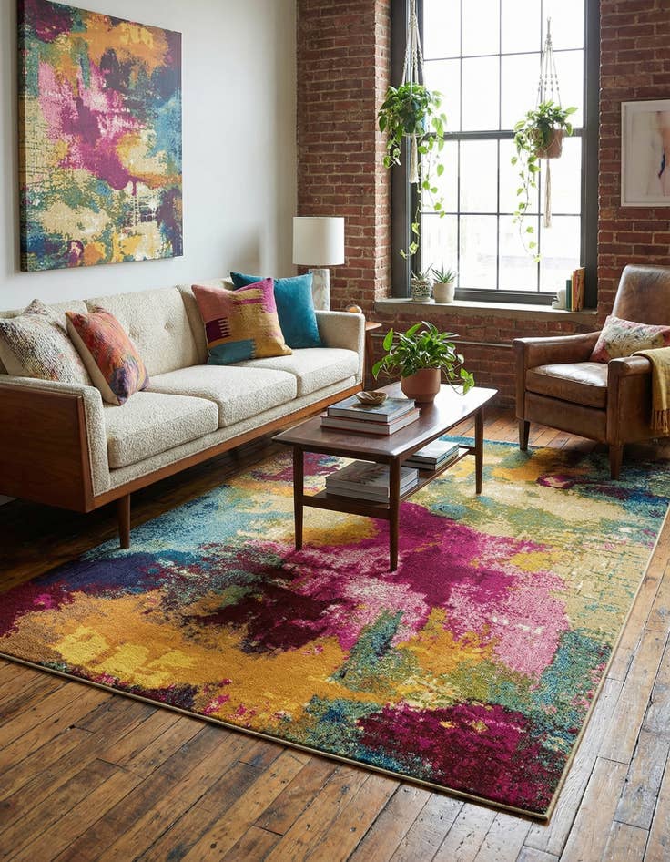 Detail image of 7' x 10' Washable Hyacinth Rug