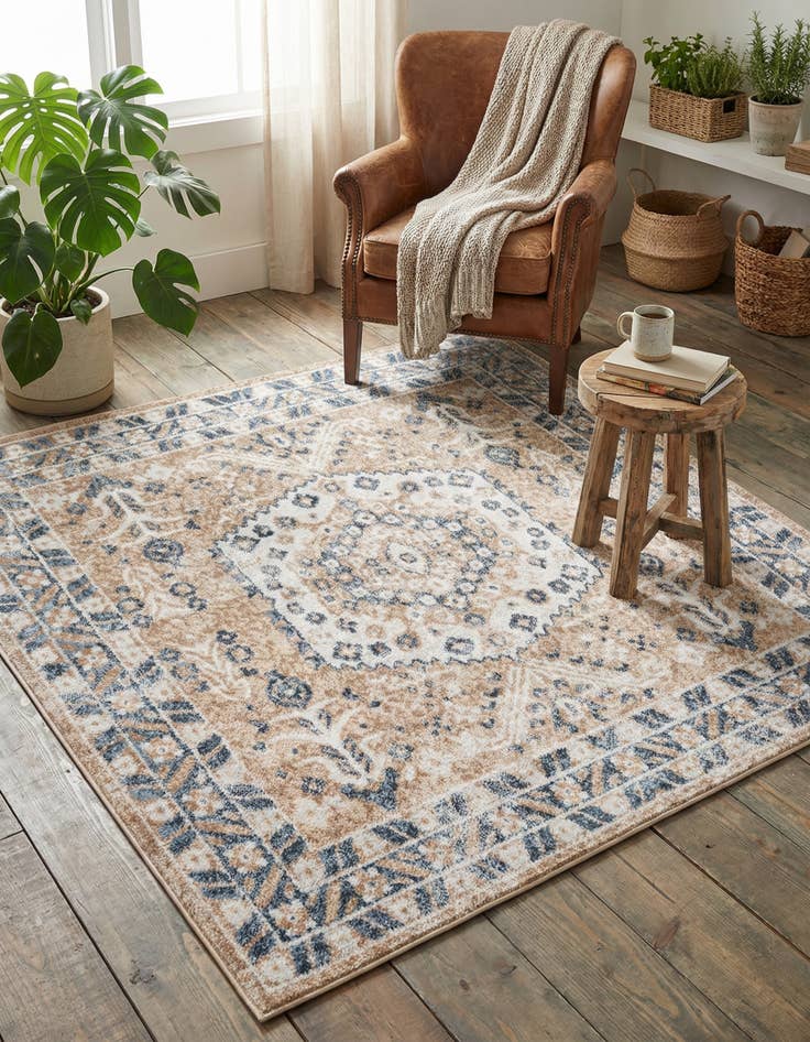 Detail image of 6' x 6' Oxford Square Rug