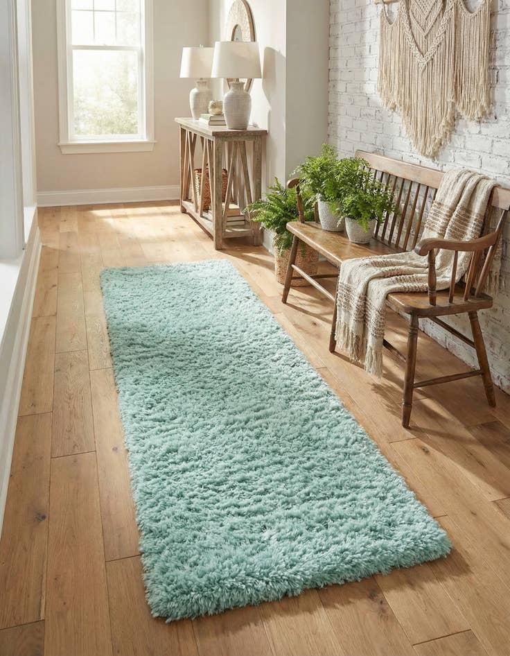 Detail image of 2' x 6' 5 Infinity Shag Runner Rug