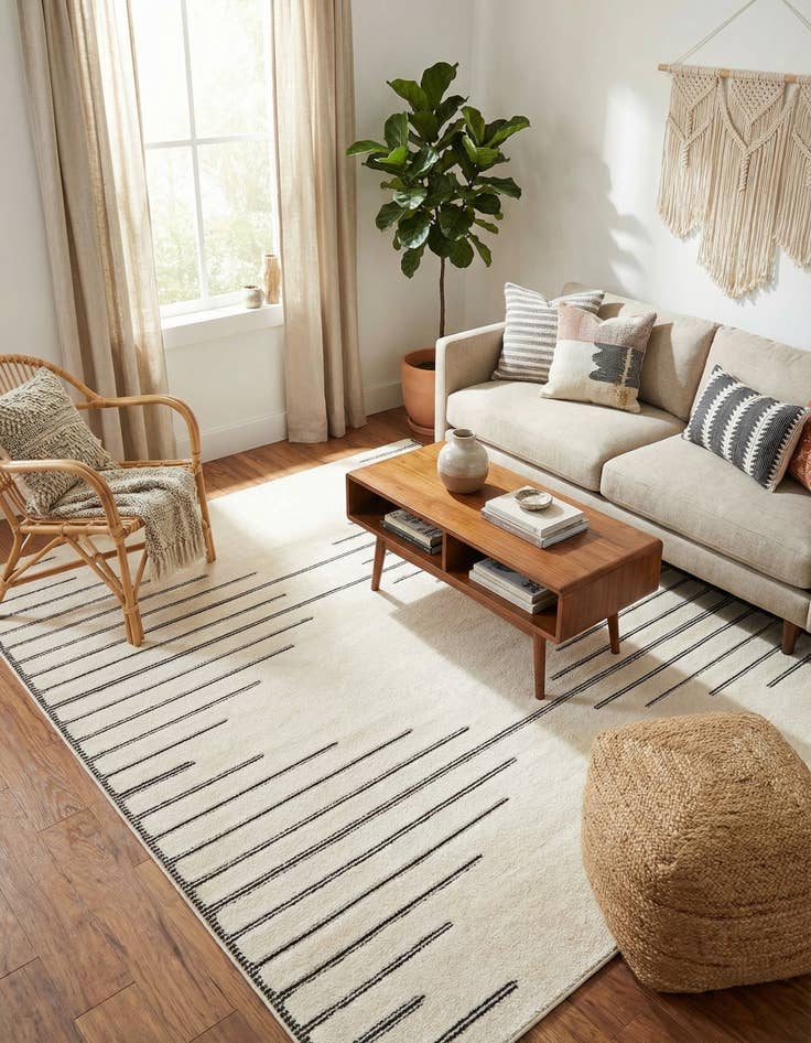 Detail image of 7' 10 x 7' 10 Prismatic Square Rug