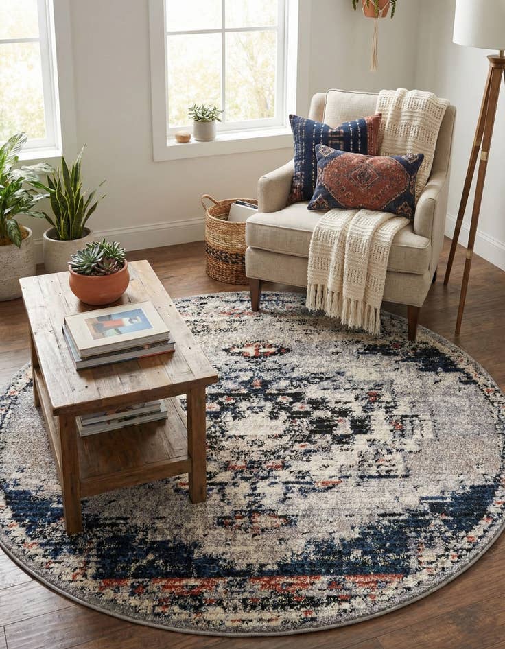 Detail image of 5' x 5' Tucson Round Rug