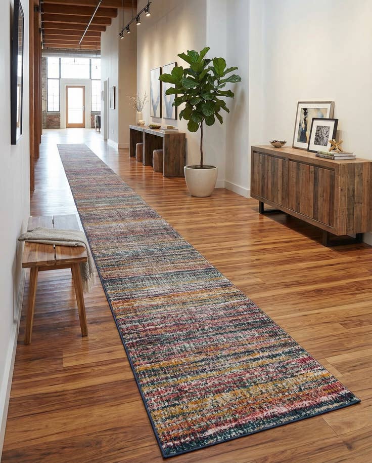 Detail image of 2' 7 x 19' 8 Gemstone Runner Rug