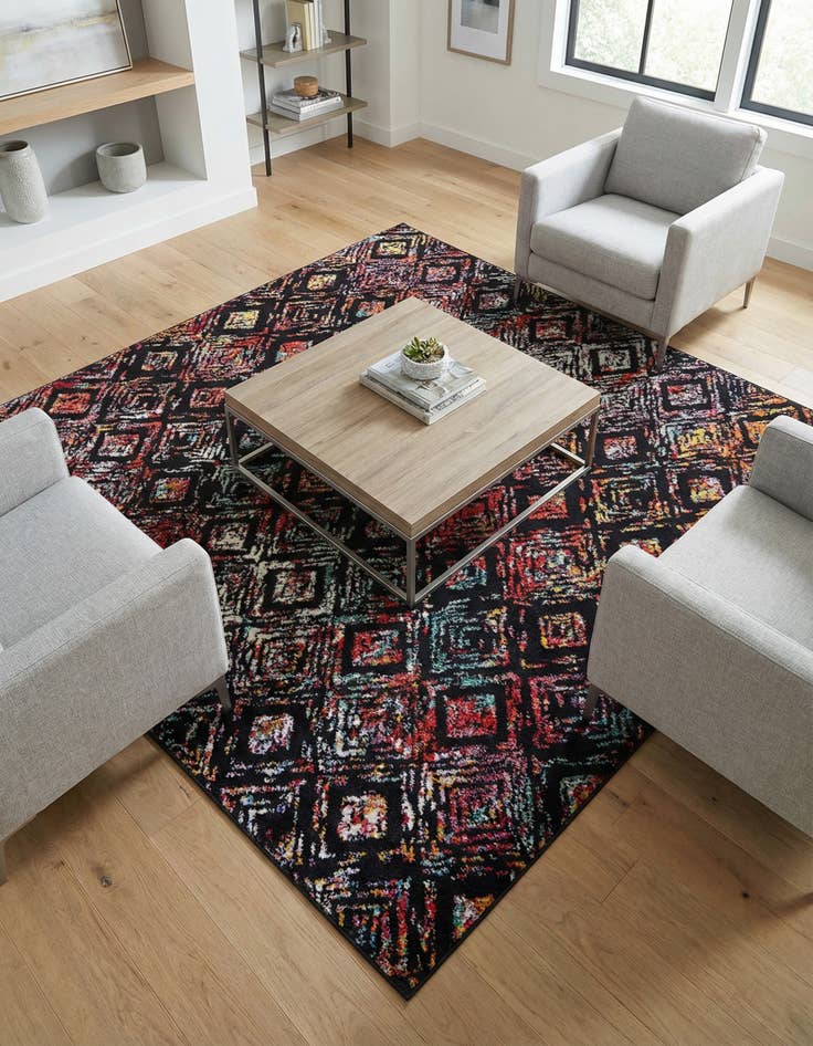 Detail image of 7' 10 x 7' 10 Carrington Square Rug