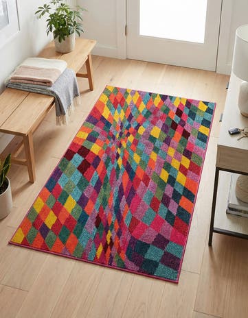 3' 3 x 5' 3 Washable Hyacinth Rug