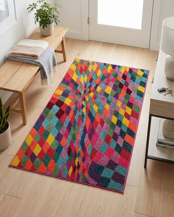 Detail image of 3' 3 x 5' 3 Washable Hyacinth Rug