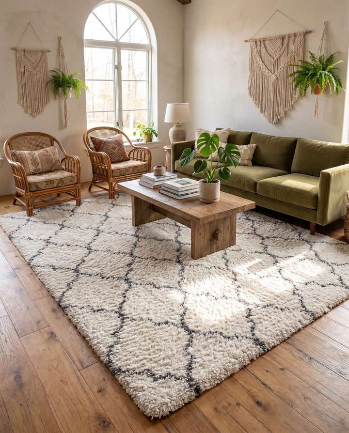 9' x 12' Moroccan Shag Rug