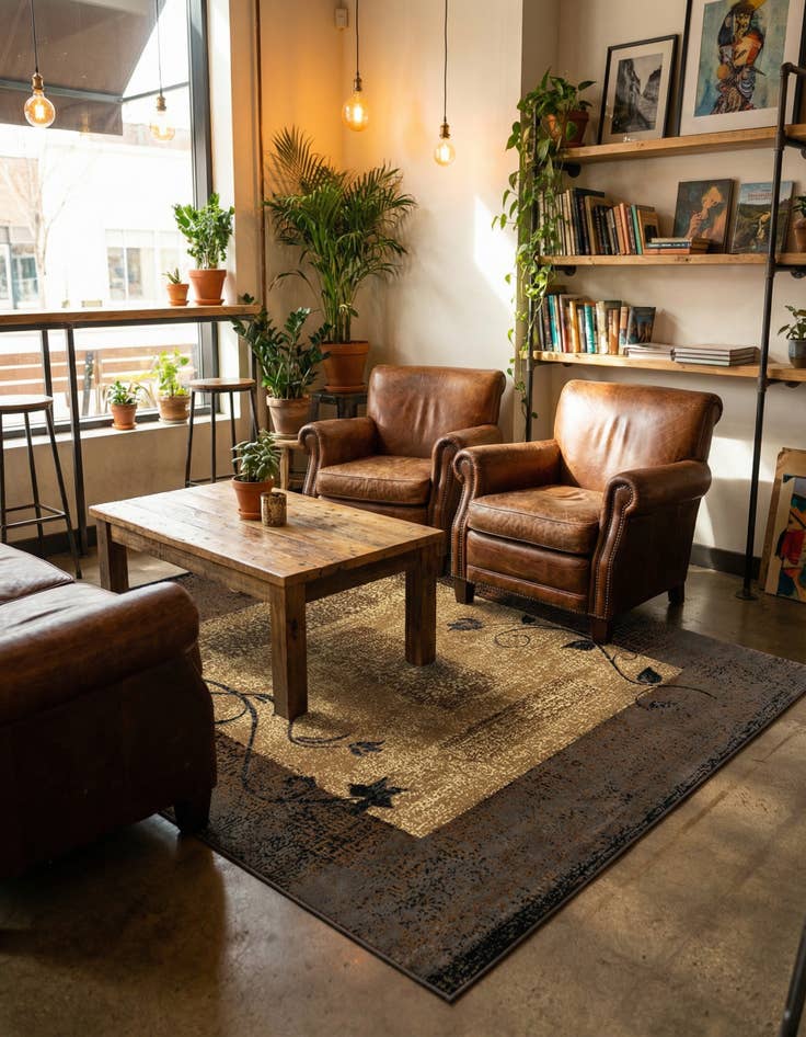 Detail image of 7' 10 x 7' 10 Cafe Square Rug