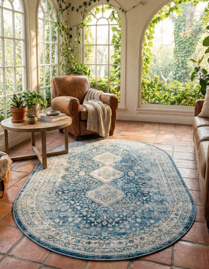 Detail image of 5' 3 x 8' Newport Oval Rug