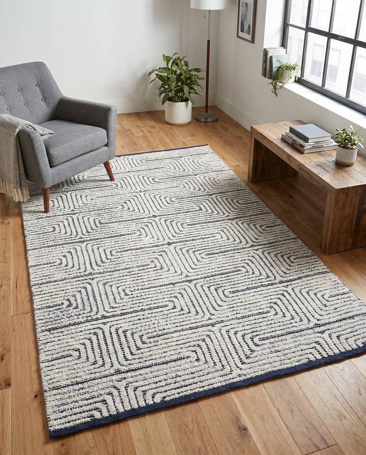 Detail image of 4' 1 x 6' 1 Hand Woven Rug