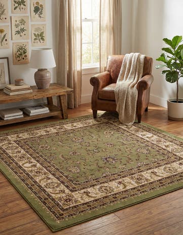 6' x 6' Classic Agra Square Rug